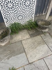 A pair of haddonstone vintage garden pots