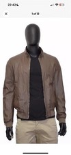 Gucci x Tom Ford Brown Leather biker  Jacket sz 54