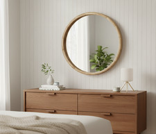 Large Round Wood Wall Mounted