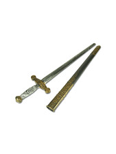 Medieval Sword Bronze Adults Knight Fancy Dress Accessory Mens Prop Kids