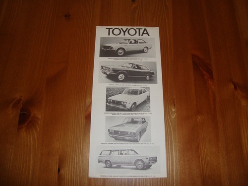 Toyota 1969 sales leaflet - toyota,