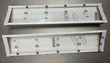 (2) IKEA Mosslanda 21 3/4” White Floating Shelf Picture Ledge 22509 (402.917.66)