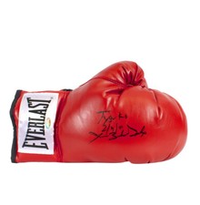 James Buster Douglas Signed Boxing Glove - Everlast, Red, "Tyson KO 2/11/90"