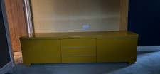 Ikea Besta Burs Yellow High Gloss Tv Bench Cabinet/unit  