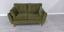 Marks and Spencer M&S Wyatt Forest Green Soft Plain Fabric 2 Seat Sofa RRP £799
