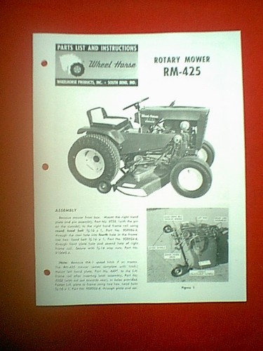 Wheel horse mower - horse, deck