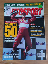 Autosport Mag 5-7-2001 Michael Schumacher/Aaron Slight + A2 MG at Le Mans Poster