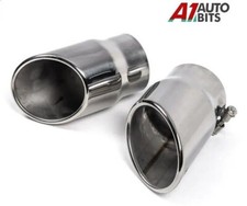 2x Exhaust Pipe Tip Trim