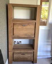 Solid oak cabinet with drop