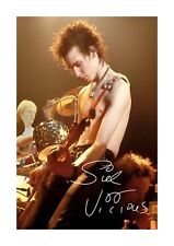 Sid Vicious Sex Pistols 5 A4 reproduction signature poster with choice of frame