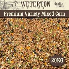 Premium Mixed Corn, Black Sunflower, Split Peas – 20kg GM-Free Hen and Duck