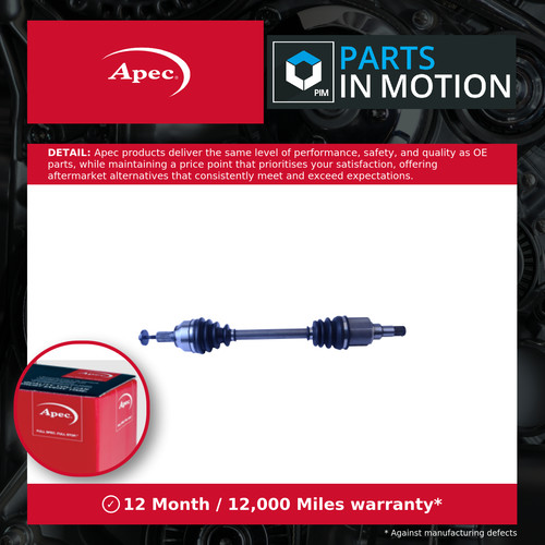 Drive shaft fits - shaft, 533