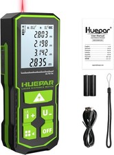 60M Laser Measure, Huepar S60 Laser Distance Meter 196ft, Portable Handle
