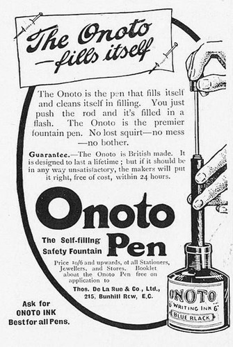Onoto self filling fountain - self-filling,