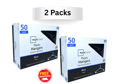 Plastic clothes hangers 100 - hangers,