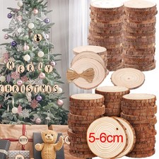 60/180Pcs Wood Slices Round