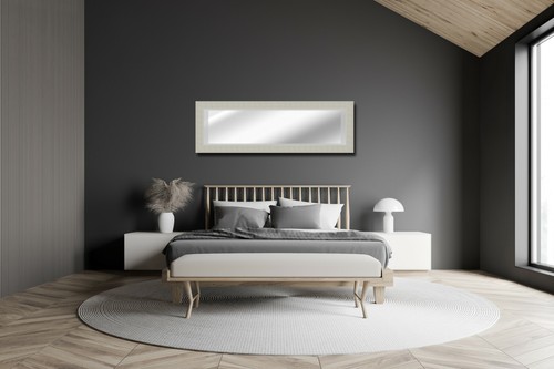 Large grey grained modern - grey,