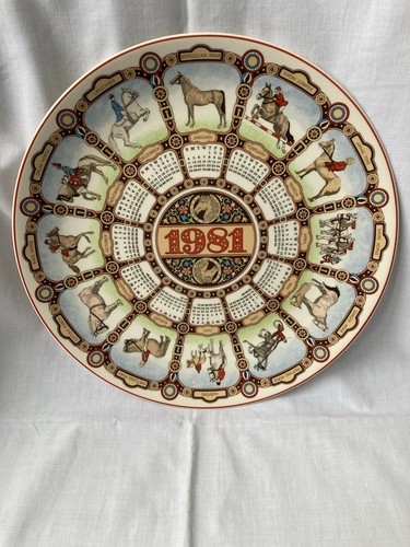 1981 wedgwood calendar plate - calendar,