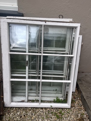 Reclaimed old georgian sash - old,