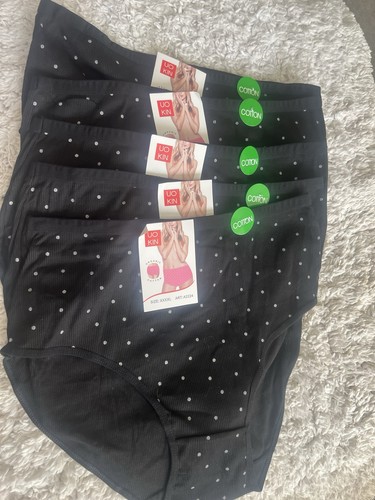 Bnwt ladies black spotty - x,