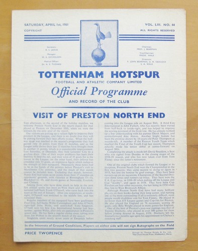 Tottenham hotspur preston - tottenham,