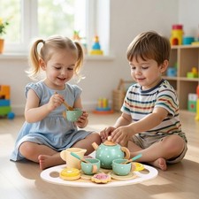 Kids Wooden Tea Set 12PCS –