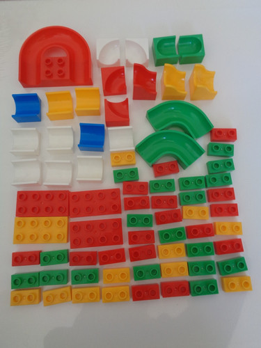 Marble race run - marble, blocks