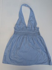 ZARA Striped Poplin Halter