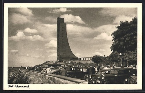 Postcard kiel view of the - of, kiel,