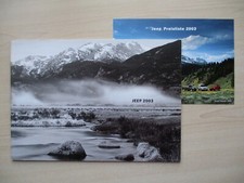 Jeep Sales Brochure Prospekt (2003) Wrangler, Cherokee, Grand Cherokee - GERMAN