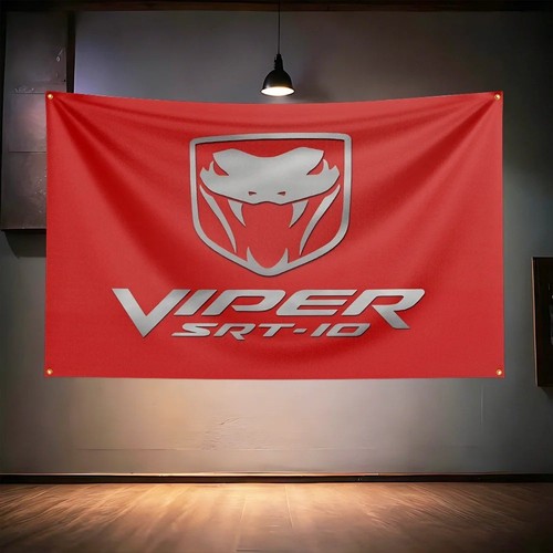 Dodge viper sports car flag - dodge,