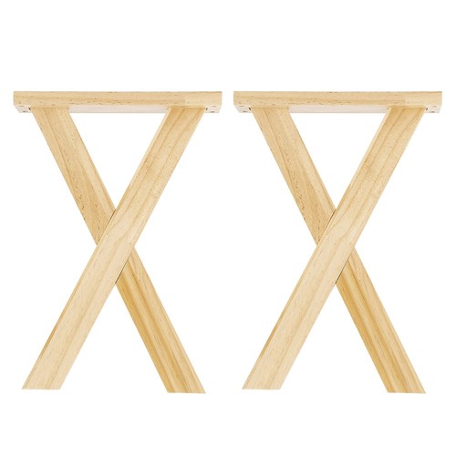 2pcs wooden shaped - wooden, x-shaped