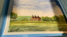 original watercolour painting: Kent Oast Houses