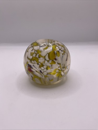 Vintage glass paperweight hand - vintage,