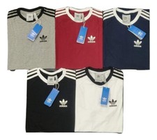 Adidas Originals Men's T-Shirt Crew Neck Retro Short Sleeve Summer Tee Sale