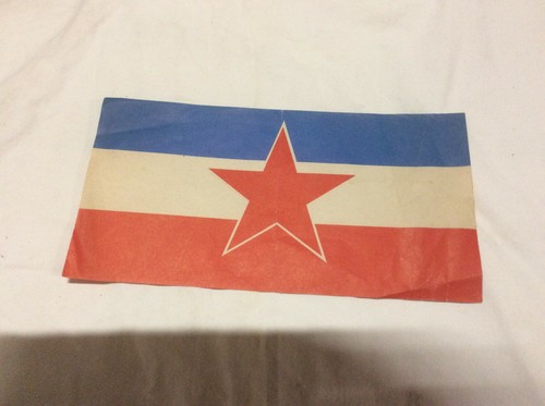 Paper flag yugoslavia from - yugoslavia,