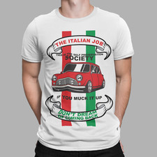 The Italian Job T-Shirt Movie Retro Film 60s 70s 80s Classic Mini Cooper Tee 2