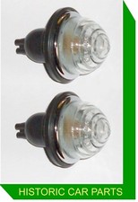 2 x CLEAR SIDE/INDICATOR LAMP for Austin Healey 3000 Mk2 BJ7 Convertible 1962-63