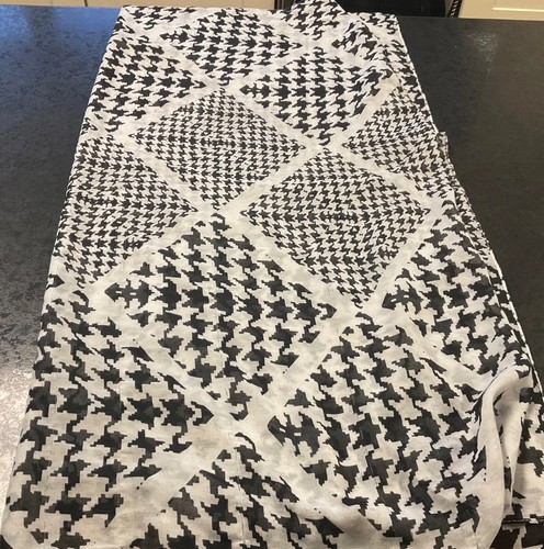 Black white dogtooth - black,