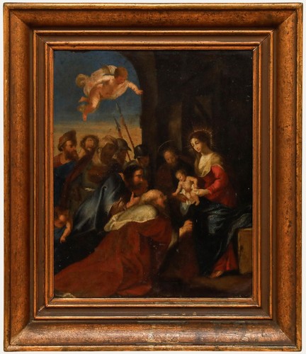 Framed 18th century oil - 18th,