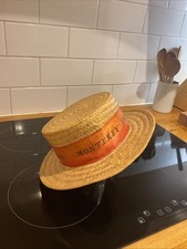 Vintage 1960’s Monterey Jazz Festival Souvenir  Straw Boater Hat