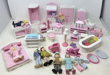 Large Bundle Of ELC Dolls House Furniture & People 38 Pieces