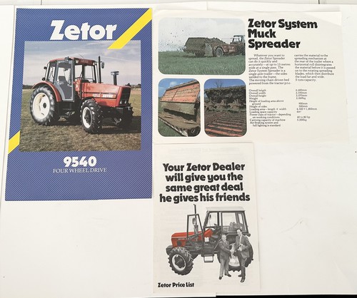 Zetor 9540 tractor brochure - zetor,