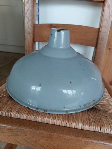 Vintage grey industrial enamel