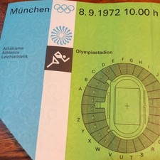 Ticket Olympic Games MÜNCHEN