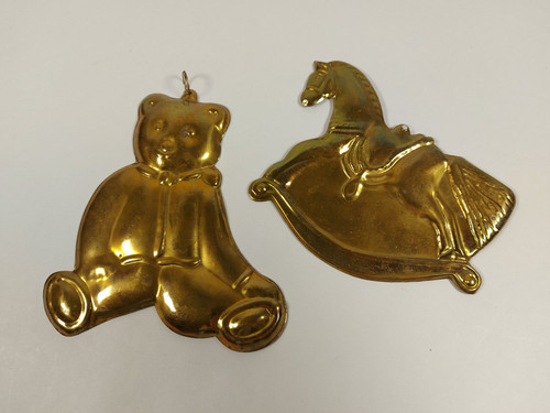 Vintage thin brass - thin, nursery