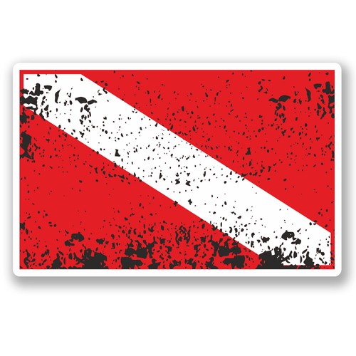 10cm scuba diving - scuba, flag