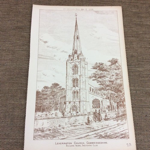 1885 original architects print - 1885,