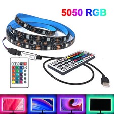 Waterproof RGB LED Strip Lights 5050 5V remote Battery USB Powered Light 1-5m UK