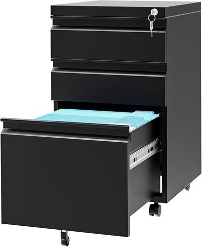 Drawer file cabinet lockable - 3-drawer,